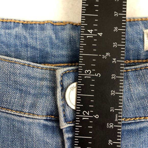 BlankNYC Women's Size 30 The Baxter Ribcage Straight Leg High-Rise Blue Jeans - Picture 7 of 15